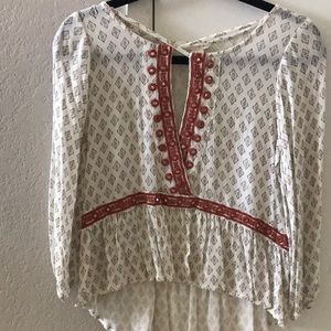 Ross cross boho top